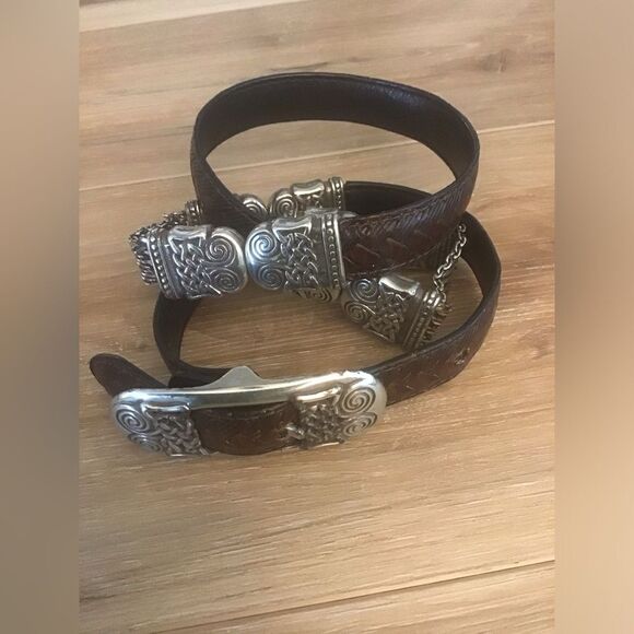 Vintage Brighton Reversible Leather Belt M - Picture 1 of 5